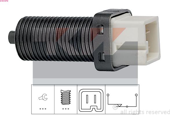 KW 510 070 - Interrupteur des feux de freins droxauto.com