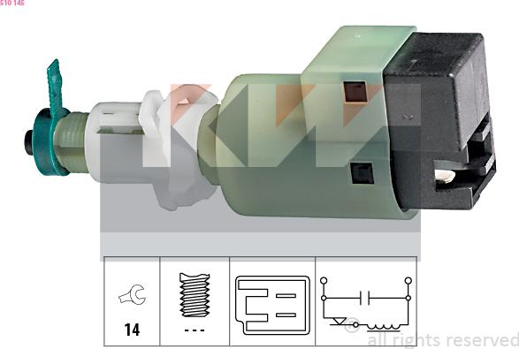 KW 510 145 - Interrupteur des feux de freins droxauto.com
