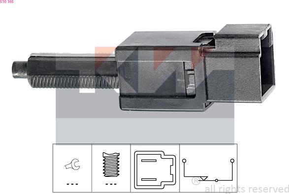 KW 510 165 - Interrupteur des feux de freins droxauto.com
