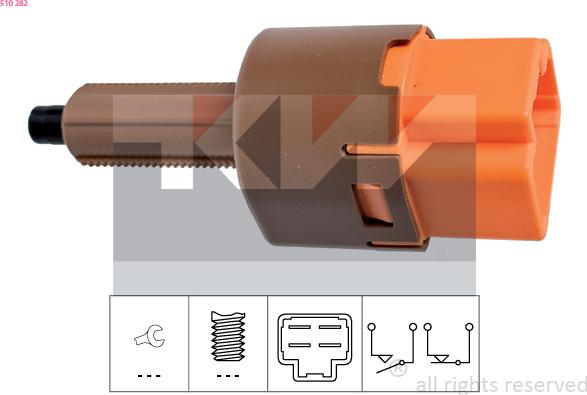 KW 510 282 - Interrupteur des feux de freins droxauto.com