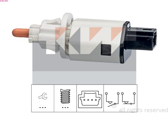 KW 510 275 - Interrupteur des feux de freins droxauto.com