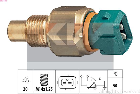 KW 530 542 - Sonde de température, liquide de refroidissement droxauto.com