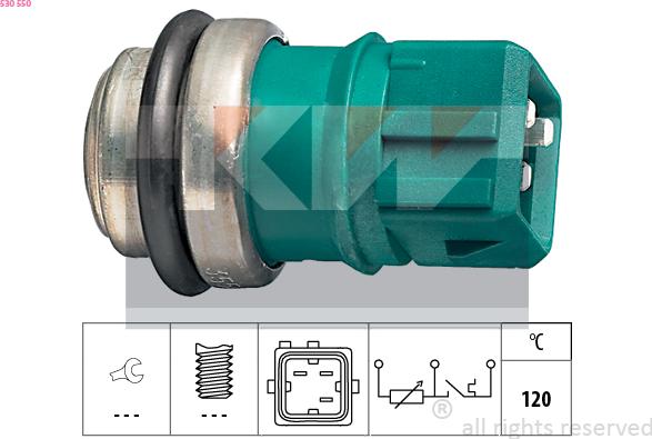 KW 530 550 - Sonde de température, liquide de refroidissement droxauto.com