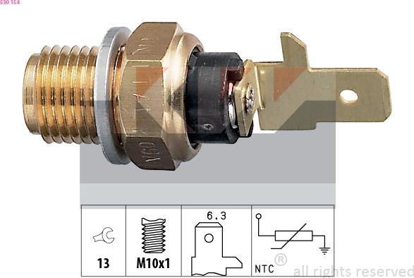 KW 530 154 - Capteur, température d'huile droxauto.com