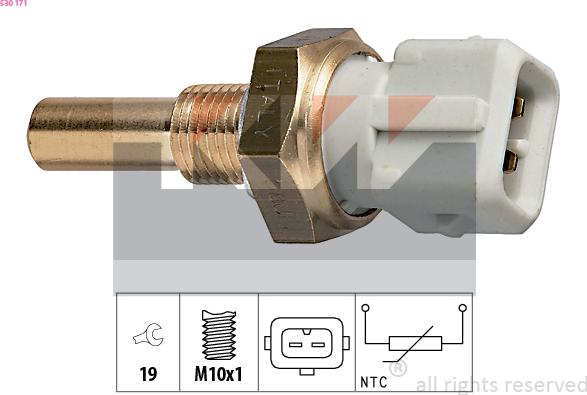 KW 530 171 - Sonde de température, liquide de refroidissement droxauto.com
