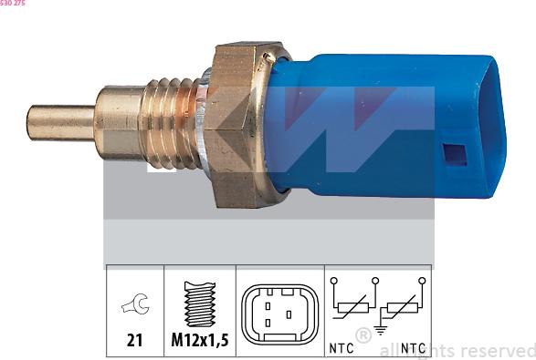 KW 530 275 - Sonde de température, liquide de refroidissement droxauto.com