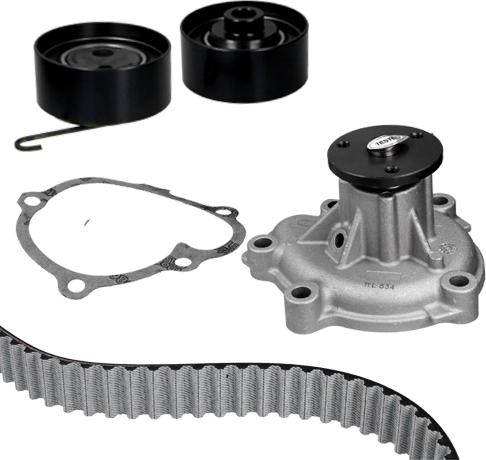 KWP KW834-2 - Pompe à eau + kit de courroie de distribution droxauto.com