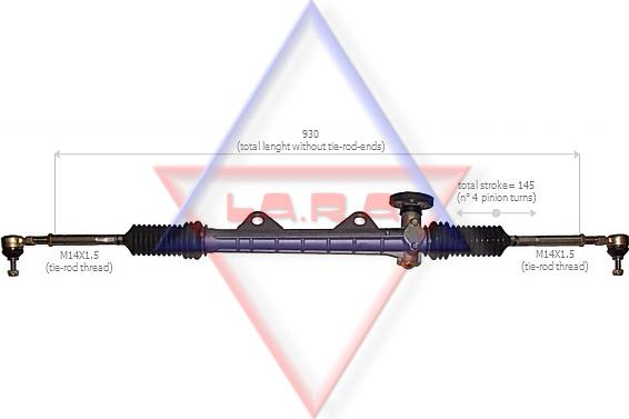 LA.R.A. 310004 - Crémaillière de direction droxauto.com