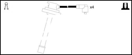LEMARK HOES467 - Kit de câbles d'allumage droxauto.com