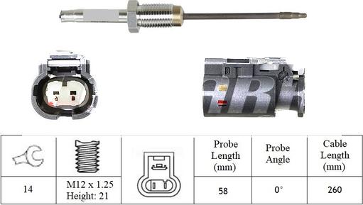 LEMARK LXT430 - Capteur, température des gaz droxauto.com