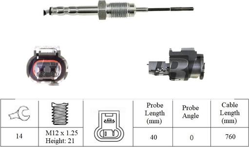 LEMARK LXT427 - Capteur, température des gaz droxauto.com