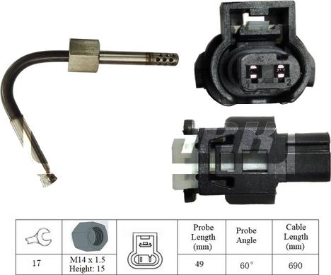 LEMARK LXT181 - Capteur, température des gaz droxauto.com