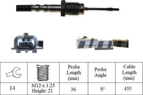 LEMARK LXT355 - Capteur, température des gaz droxauto.com