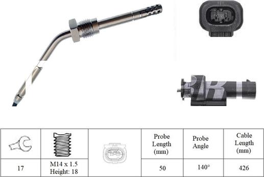 LEMARK LXT389 - Capteur, température des gaz droxauto.com