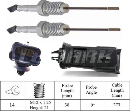 LEMARK LXT387 - Capteur, température des gaz droxauto.com