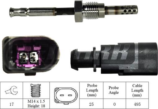 LEMARK LXT251 - Capteur, température des gaz droxauto.com