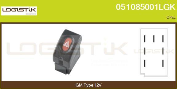 LGK 051085001LGK - Interrupteur de signal de détresse droxauto.com
