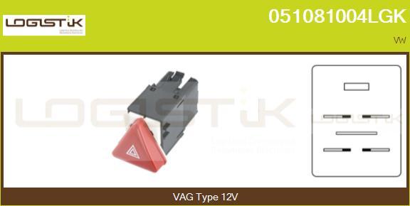 LGK 051081004LGK - Interrupteur de signal de détresse droxauto.com