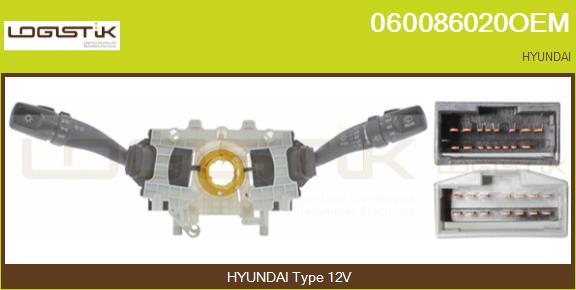 LGK 060086020OEM - Commutateur de colonne de direction droxauto.com