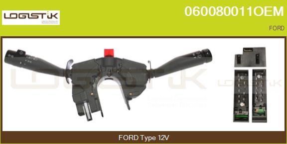 LGK 060080011OEM - Commutateur de colonne de direction droxauto.com