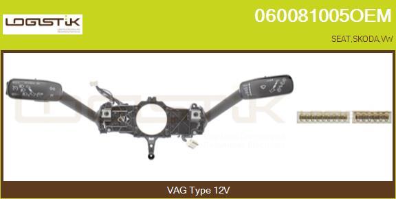 LGK 060081005OEM - Commutateur de colonne de direction droxauto.com