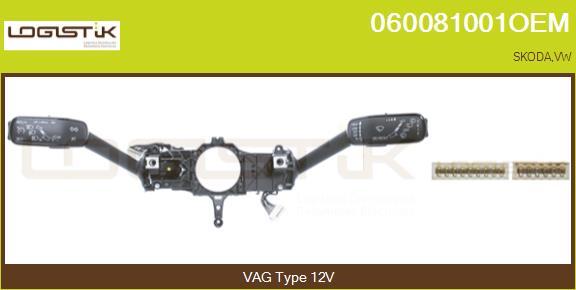 LGK 060081001OEM - Commutateur de colonne de direction droxauto.com