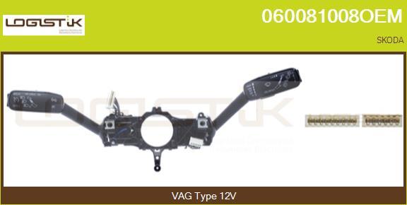 LGK 060081008OEM - Commutateur de colonne de direction droxauto.com