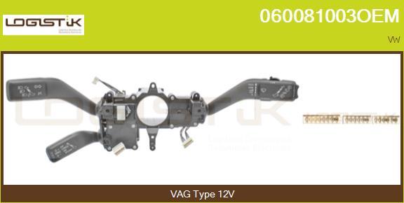 LGK 060081003OEM - Commutateur de colonne de direction droxauto.com