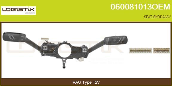 LGK 060081013OEM - Commutateur de colonne de direction droxauto.com