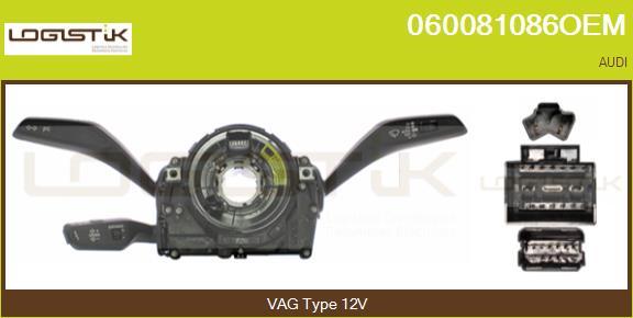 LGK 060081086OEM - Commutateur de colonne de direction droxauto.com