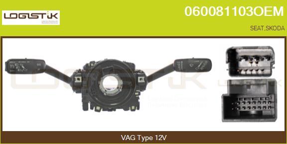 LGK 060081103OEM - Commutateur de colonne de direction droxauto.com