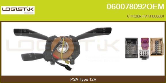 LGK 060078092OEM - Commutateur de colonne de direction droxauto.com