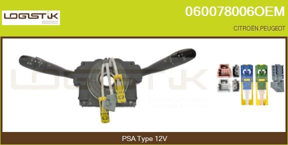 LGK 060078006OEM - Commutateur de colonne de direction droxauto.com