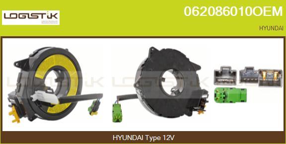 LGK 062086010OEM - Ressort tournant, Airbag droxauto.com