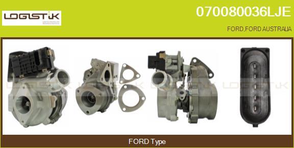 LGK 070080036LJE - Turbocompresseur, suralimentation droxauto.com