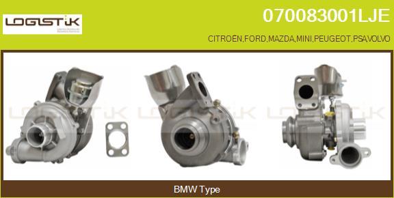 LGK 070083001LJE - Turbocompresseur, suralimentation droxauto.com