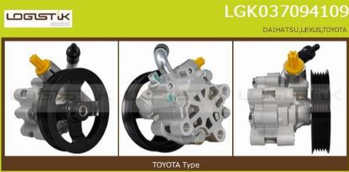 LGK LGK037094109 - Pompe hydraulique, direction droxauto.com