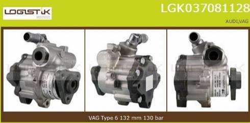LGK LGK037081128 - Pompe hydraulique, direction droxauto.com