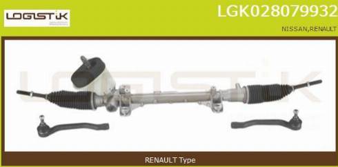 LGK LGK028079932 - Crémaillière de direction droxauto.com