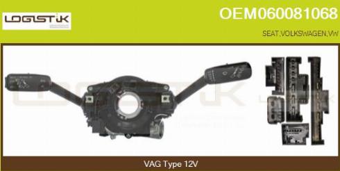 LGK OEM060081068 - Commutateur de colonne de direction droxauto.com