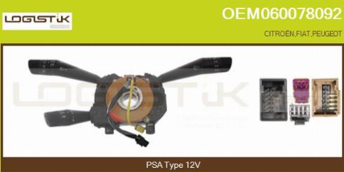 LGK OEM060078092 - Commutateur de colonne de direction droxauto.com