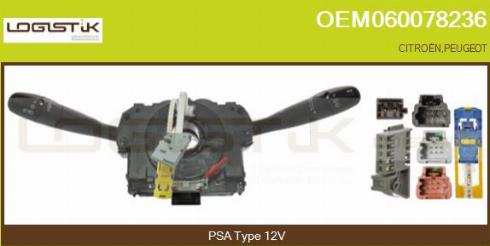 LGK OEM060078236 - Commutateur de colonne de direction droxauto.com