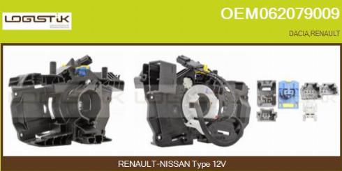 LGK OEM062079009 - Ressort tournant, Airbag droxauto.com