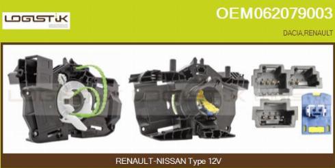 LGK OEM062079003 - Ressort tournant, Airbag droxauto.com