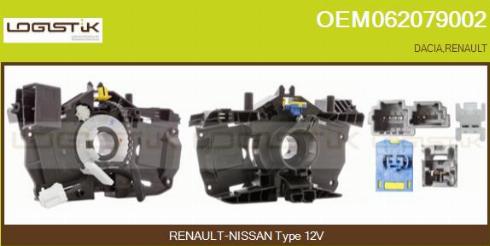 LGK OEM062079002 - Ressort tournant, Airbag droxauto.com