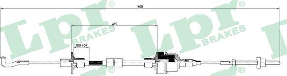 LPR C0009C - Tirette à câble, commande d'embrayage droxauto.com