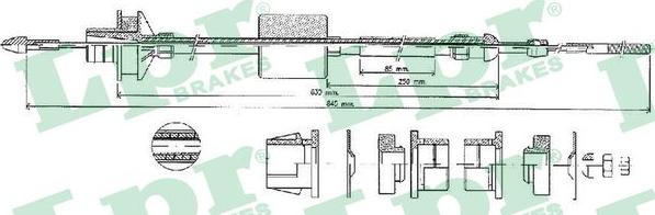 LPR C0022C - Tirette à câble, commande d'embrayage droxauto.com