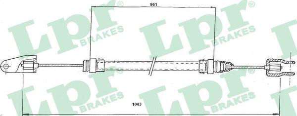 LPR C0189C - Tirette à câble, commande d'embrayage droxauto.com