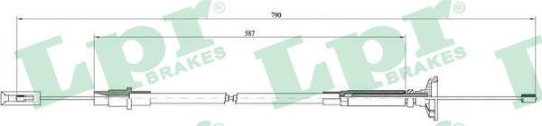 LPR C0258C - Tirette à câble, commande d'embrayage droxauto.com
