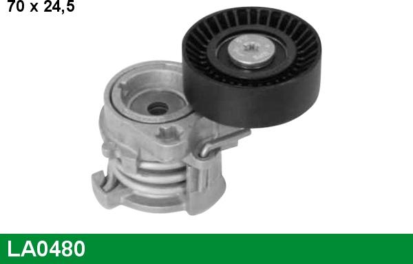 LUCAS LA0480 - Tendeur de courroie, courroie trapézoïdale à nervures droxauto.com